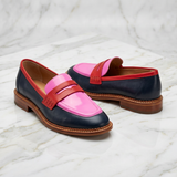 Lunessa - Mocassins com acento colorido