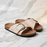 Margarida - Sandálias de cortiça para mulher com design de fivela