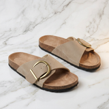 Margarida - Sandálias de cortiça para mulher com design de fivela
