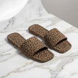 Elisabete - Mocassins rasos com estampado de leopardo