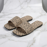 Elisabete - Mocassins rasos com estampado de leopardo